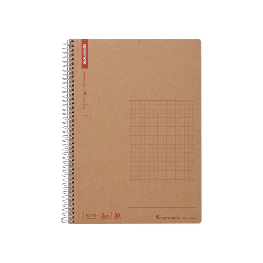 Maruman Notebook Ring Notebook 5mm Grid Basic A5 80 Sheets Set of 5 N247ES