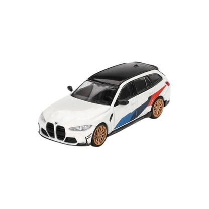 MINI GT 1/64 BMW M3 M Performance Touring Alpine White (Left Handle) Assembled