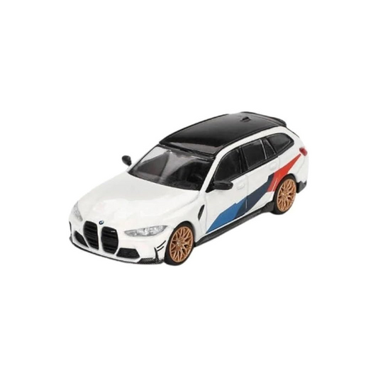 MINI GT 1/64 BMW M3 M Performance Touring Alpine White (Left Handle) Assembled