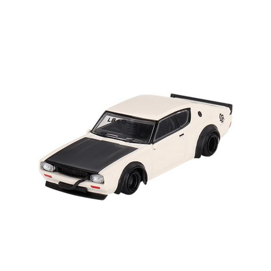 MINI GT 1/64 Nissan Skyline Kenmeri Liberty Walk White (Right Handle) Finished Product