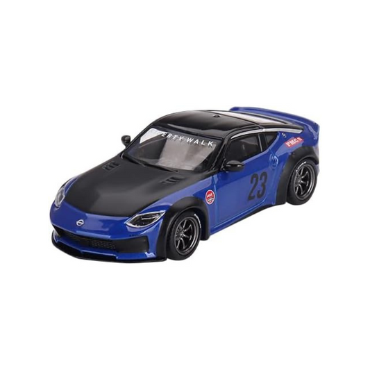 MINI GT 1/64 Nissan Z LB Nation Works Ceylan Blue (Right Handle) Finished Product