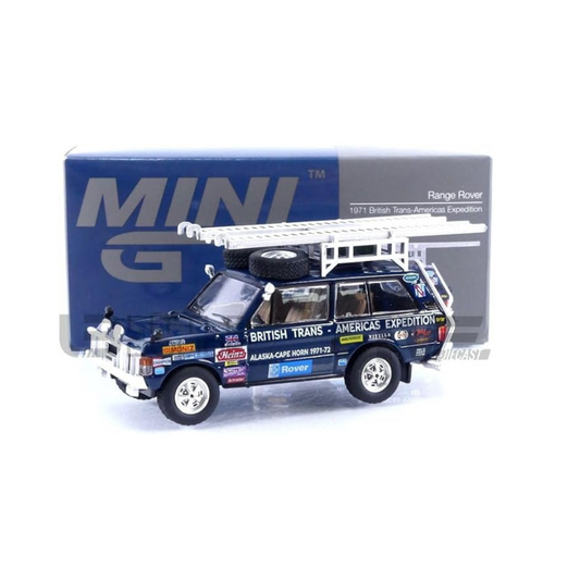 MINI GT 1/64 Range Rover 1971 British Trans America Expedition VXC-868K Left Handle,