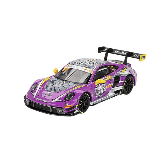 MINI GT 1/64 Porsche 911 GT3 R FIA GT World Cup 70th Anniversary 2023#27 Macau Grand Prix HubAuto Racing (Left Handle) Finished Product