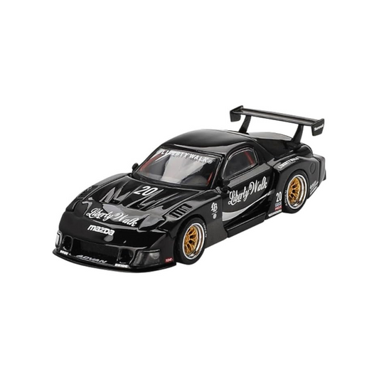 MINI GT Mazda RX-7 LB-Super Silhouette Liberty Walk, Black (Right Handle) Finished Product
