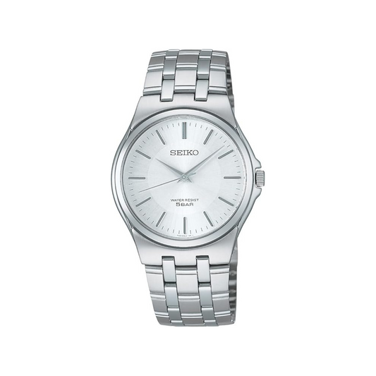 Seiko Unisex Quartz, silver/white, watch