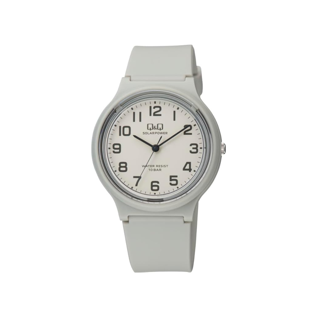 Citizen Q&Q Analog Solar Watch, Water Resistant to 10 ATM, Urethane Strap, gray, Classic