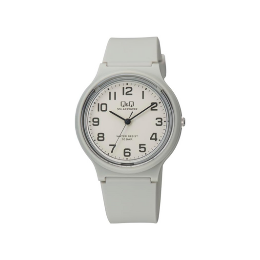 Citizen Q&Q Analog Solar Watch, Water Resistant to 10 ATM, Urethane Strap, gray, Classic