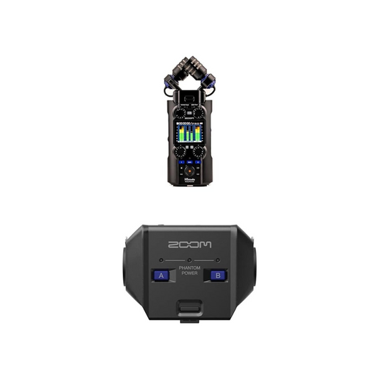ZOOM H5studio Handy Recorder & XLR/TRS Phone Input Extension Unit Set