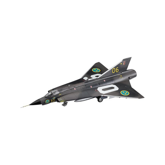 Hasegawa 1/72 Swedish Air Force J35F Draken Plastic Model E48