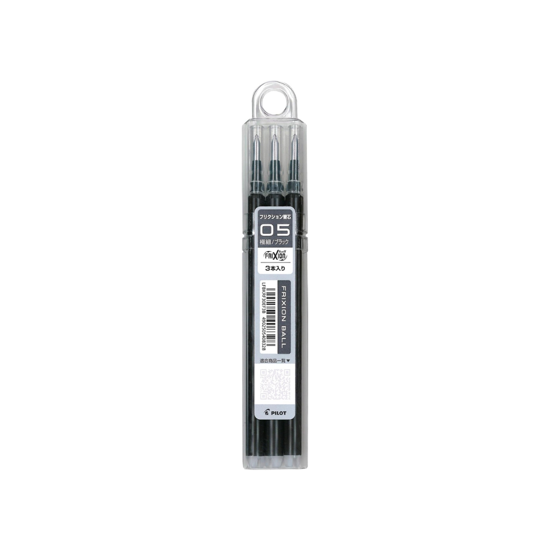 Pilot Refill Frixion Ballpoint Pen 0.5mm Black 3 pcs LFBKRF30EF3B