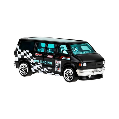 Hot Wheels HXR31 Basic Car Dodge Van Vehicle Toy Mini Car 3 Years Old and Up Black
