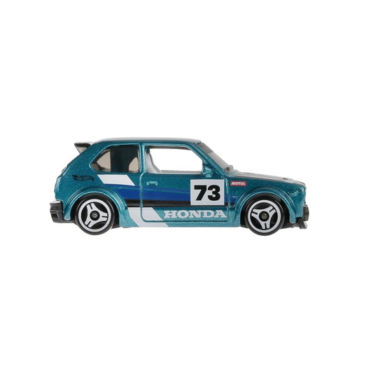 Hot Wheels HXR19 Basic Car '73 Honda Civic Custom Vehicle Toy Mini Car 3 Years Old Green
