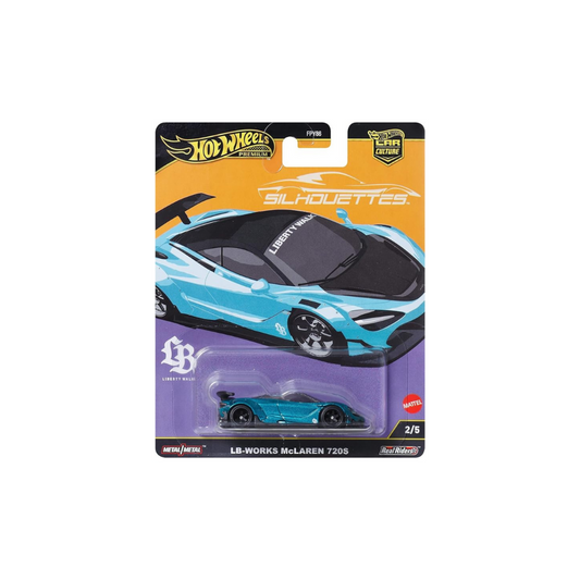 Hot Wheels JBK47 Car Culture Silhouette Liberty Works McLaren 720S Vehicle Toy Mini Car 3 Years Old Green