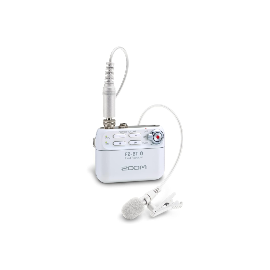 ZOOM F2-BT/W Zoom Field Recorder, 32-bit Float Bluetooth® Built-In Model, White