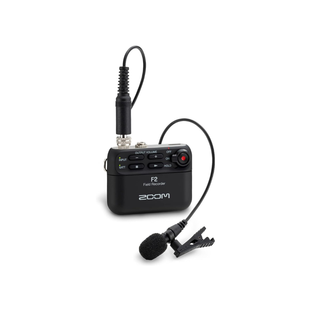 ZOOM F2/B Zoom Field Recorder, Compatible with 32-bit Float, Black