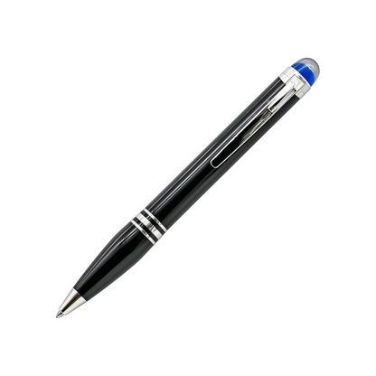 Montblanc 118848 (132509) Ballpoint Pen, StarWalker Precious Resin, Black x Silver, Luxury Writing Instrument, 2 Years Manufacturer's International Warranty