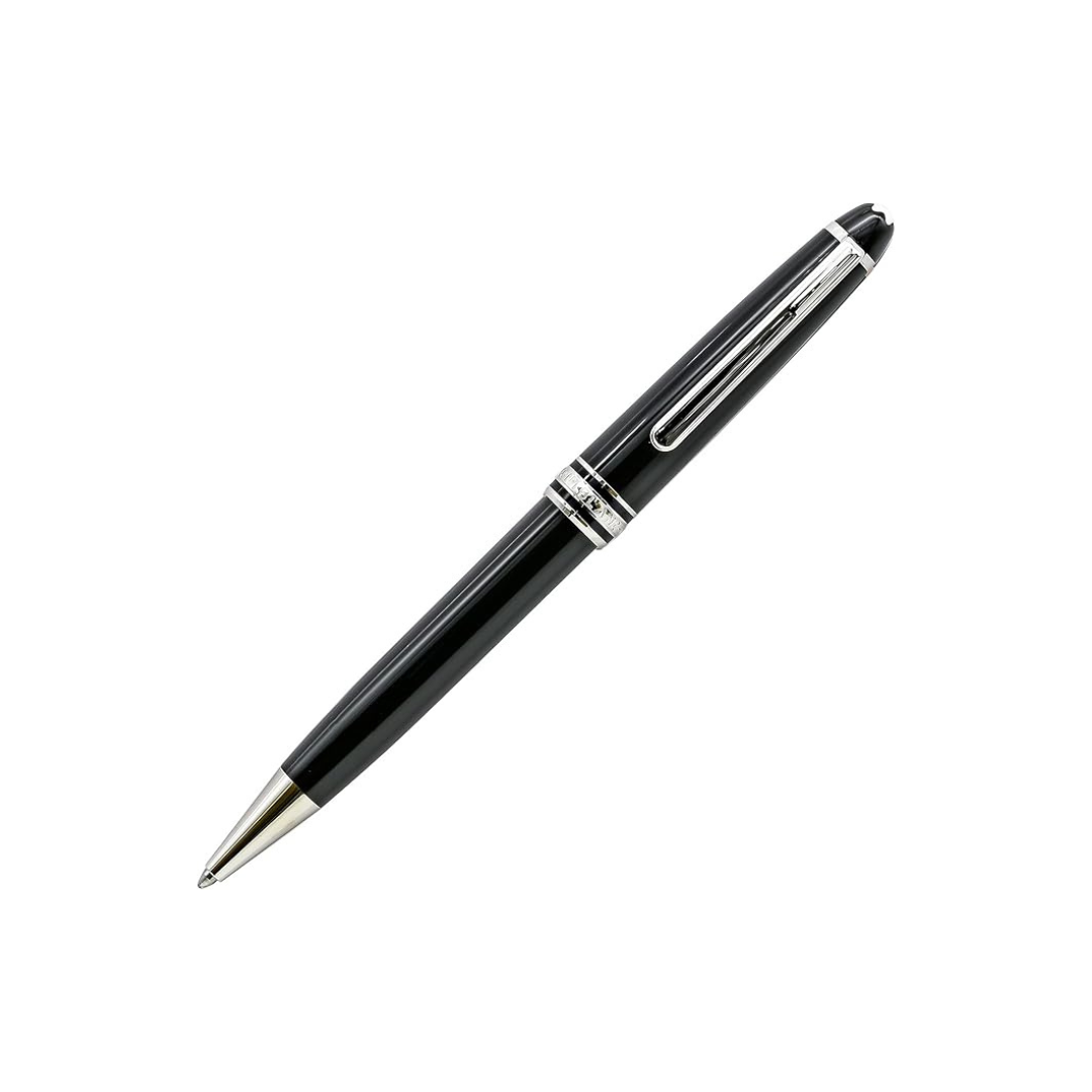 Montblanc Ballpoint Pen, Meisterstück Platinum, Classic, Black x Silver, 2866 P164, Premium Writing Instrument, 2 Years Manufacturer's International Warranty