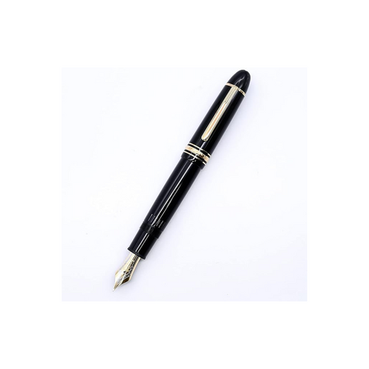 Montblanc Fountain Pen 115383 (132112) Meisterstück Gold Coated 149 Gold, Black x Gold Nib F