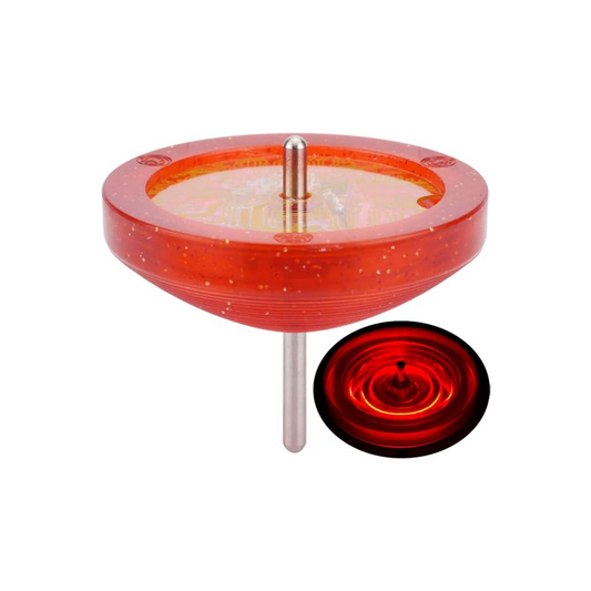 Spin Gear Komawashi Association Certified Glowing Koma Lark LED (Red Glitter - Red LED)