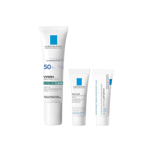 La Roche-Posay Tone Up Kit, Clear, UV Foundation, SPF50+, PA++++, Moisturizing, Sensitive Skin, Moisturizing, Moisturizing, Sticky & Mixed Skin, 30ml