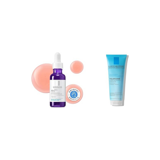 La Roche-Posay [Aging Serum] Mela B3 Serum + Trellian Foaming Cleanser