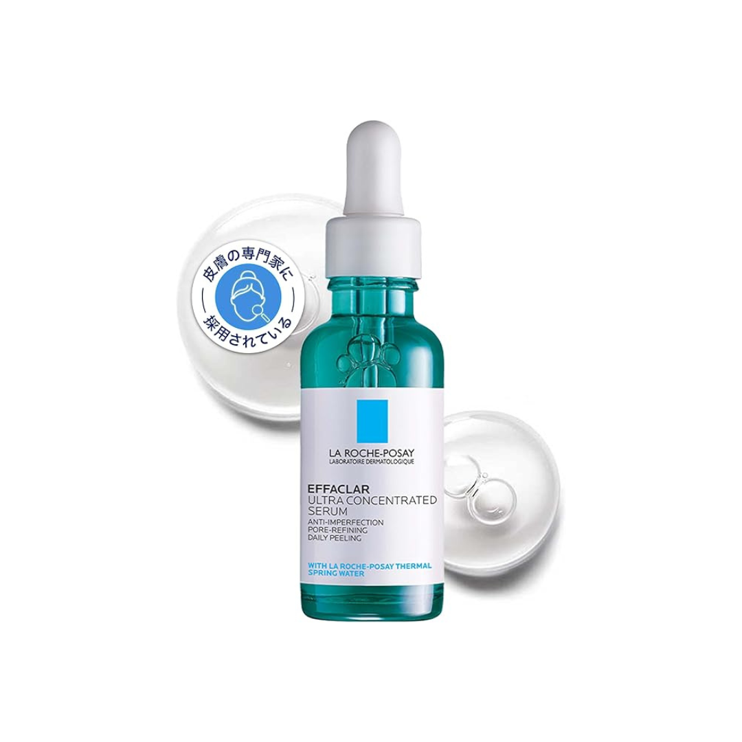 La Roche-Posay Serum Efacura Peel Care Serum, Sensitive Skin, Salicylic Acid, Mixed Skin, Pores, Green Peel Care, 1.1 fl oz (30 ml)