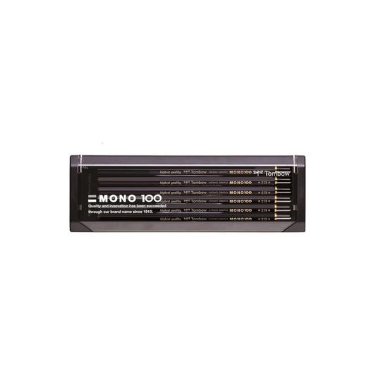 Tombow Pencil Premium Pencil 2B MONO 100 (High-Density Structure With Condensed Ultra-Fine Particles) Drafting and Drawing 1 dozen MONO-1002B