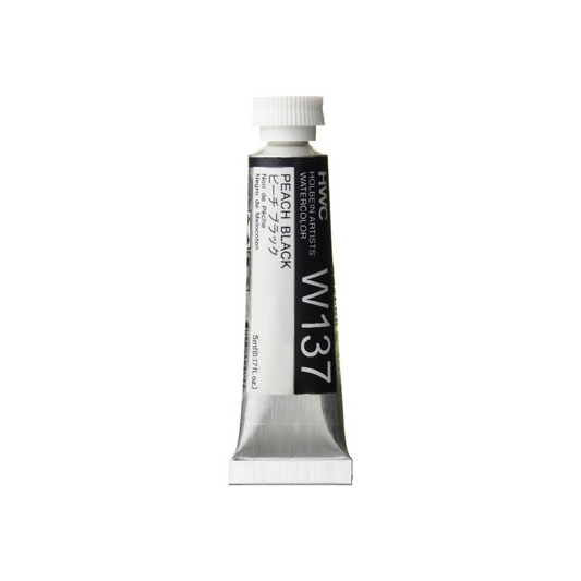 Holbein W137 Transparent Watercolor Paint, Peach Black, 0.16 fl oz (5 ml) (No.2), 003137