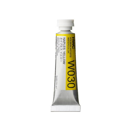 Holbein W030 Transparent Watercolor Paint, Naples Yellow, 0.16 fl oz (5 ml) (No.2), 003030