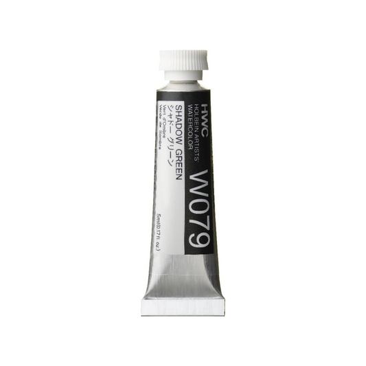 Holbein W079 Transparent Watercolor Paint, Shadow Green, 0.16 fl oz (5 ml) (No.2), 003079