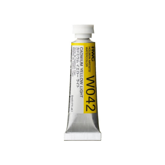 Holbein W042 Transparent Watercolor Paint, Cadmium Yellow Light, 0.16 fl oz (5 ml) (No.2), 003042