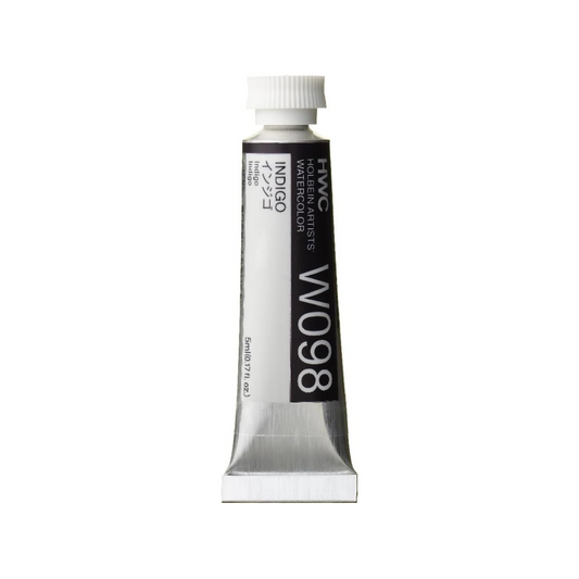 Holbein W098 Transparent Watercolor Paint, Indigo, 0.16 fl oz (5 ml) (No.2), 003098