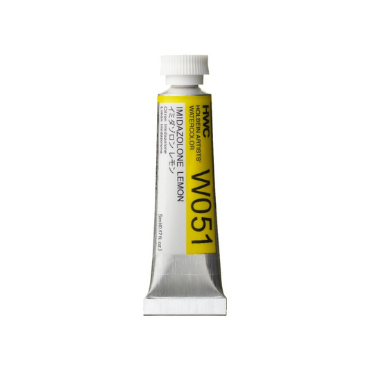 Holbein W051 Transparent Watercolor Paint, Imidazolone Lemon, 0.16 fl oz (5 ml) (No.2), 003051