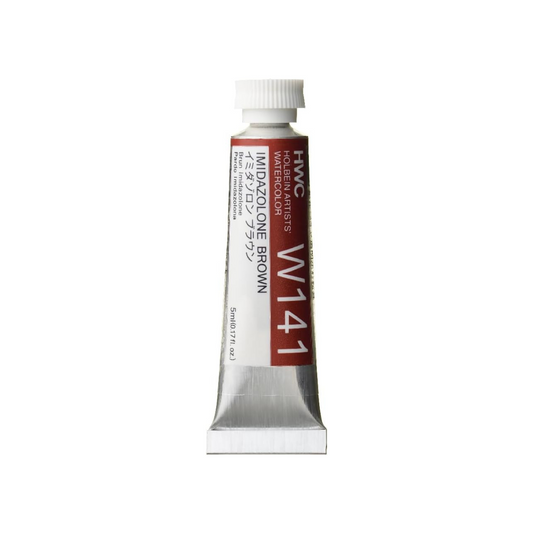 Holbein W141 Transparent Watercolor Paint, Imidazolone Brown, 0.16 fl oz (5 ml) (No.2), 003141
