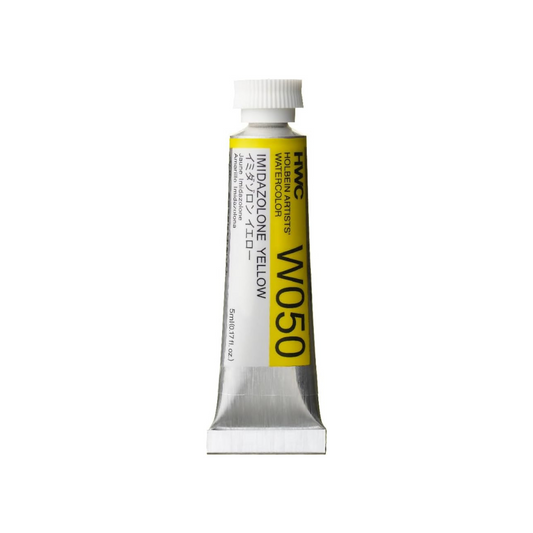 Holbein W050 Transparent Watercolor Paint, Imidazolone Yellow, 0.16 fl oz (5 ml) (No.2), 003050