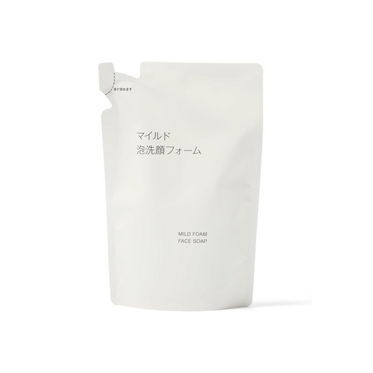 MUJI 83941130 Mild Foam Facial Wash Foam (Refill), 6.1 fl oz (180 ml)