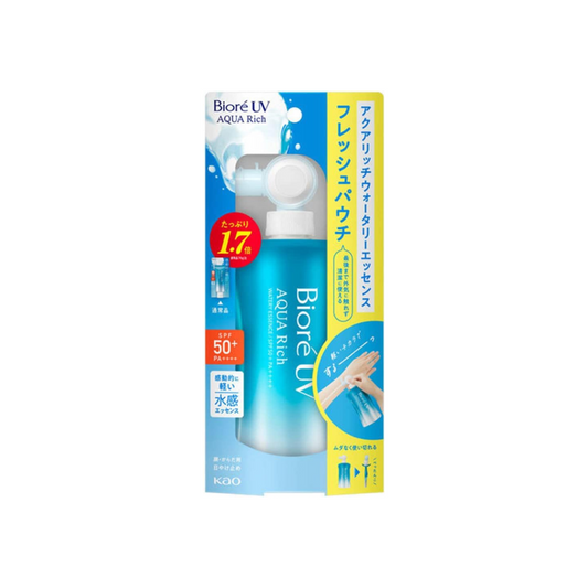 Biore UV Aquarich Watery Essence Fresh Pouch, 4.2 oz (120 g)