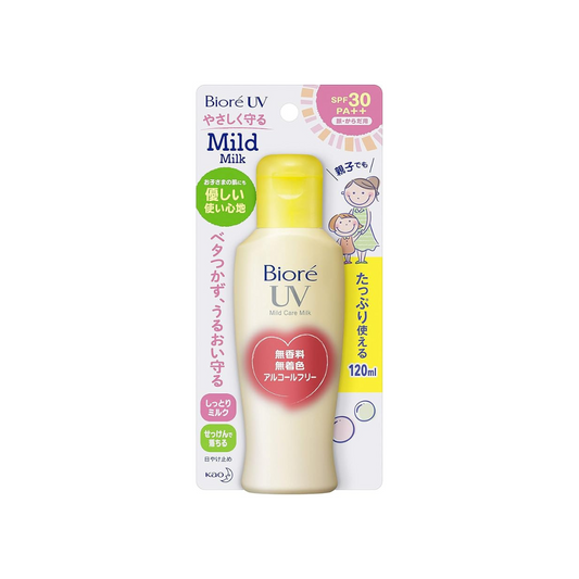 Biore UV Mild Care Milk, SPF30 PA++, 4.2 fl oz (120 ml)