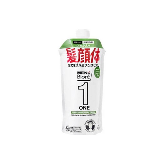 Biore One All-in-One Full Body Cleaner, Refreshing Herbal