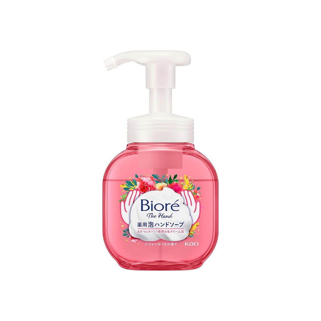 Biore The Hand Foaming Hand Soap, Chiffon Rose Scent, Pump Body 8.5 fl oz (250 ml