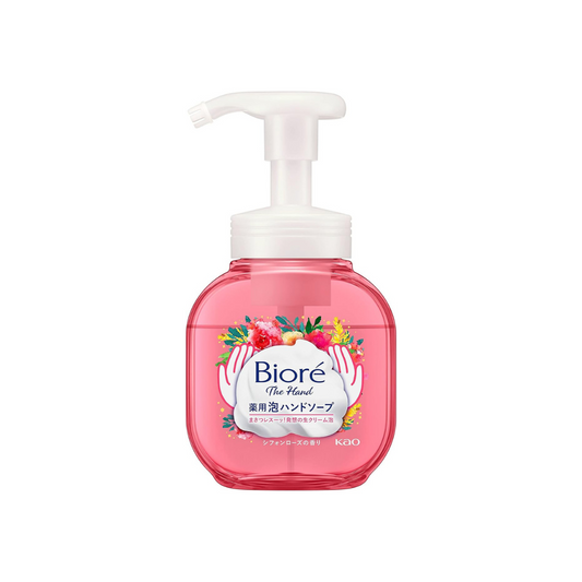 Biore The Hand Foaming Hand Soap, Chiffon Rose Scent, Pump Body 8.5 fl oz (250 ml