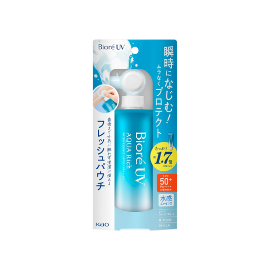 Biore UV Aquarich Water Essence Fresh Pouch, 4.2 oz (120 g), Sunscreen SPF50