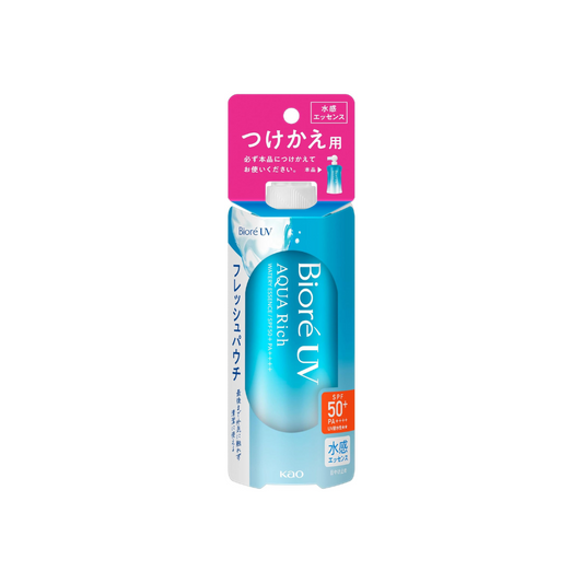 Biore SPF 50 UV Aquarich Watery Essence Fresh Pouch, 4.2 oz (120 g), Replacement Sunscreen