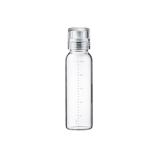 HARIO DBSN-250-PGR Dressing Bottle, Slim, 8.5 fl oz (250 ml), Can Be Used with Hot Water, Pale Gray