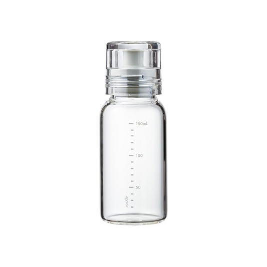 HARIO DBSN-150-PGR Dressing Bottle, Slim, 5.1 fl oz (150 ml), Can Be Used with Hot Water, Pale Gray