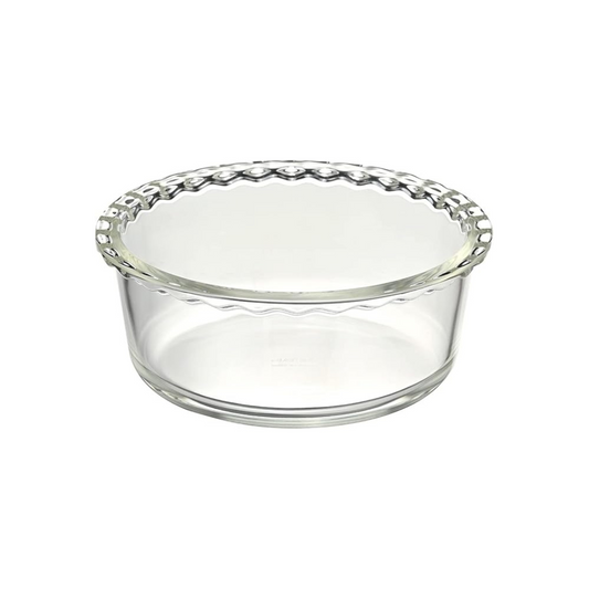 HARIO HWCK-100-BK Heat Resistant Glass Whole Cake Mold, No. 5, 33.4 fl oz (1000 ml), BUONO kitchen Clear Au Gratin Dish, Made in Japan