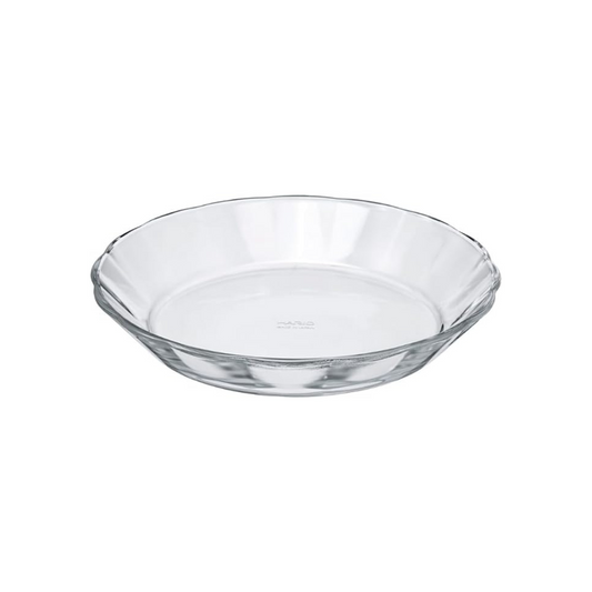 HARIO HPL-110-BK Heat Resistant Glass Plate, 33.8 fl oz (1,100 ml), Dinnerware, Plate, Clear, Au Gratin Dish, Made in Japan
