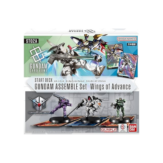 BANDAI ST02A Gundam Card Game Start Deck Gundam Assembly Set Wings of Advance