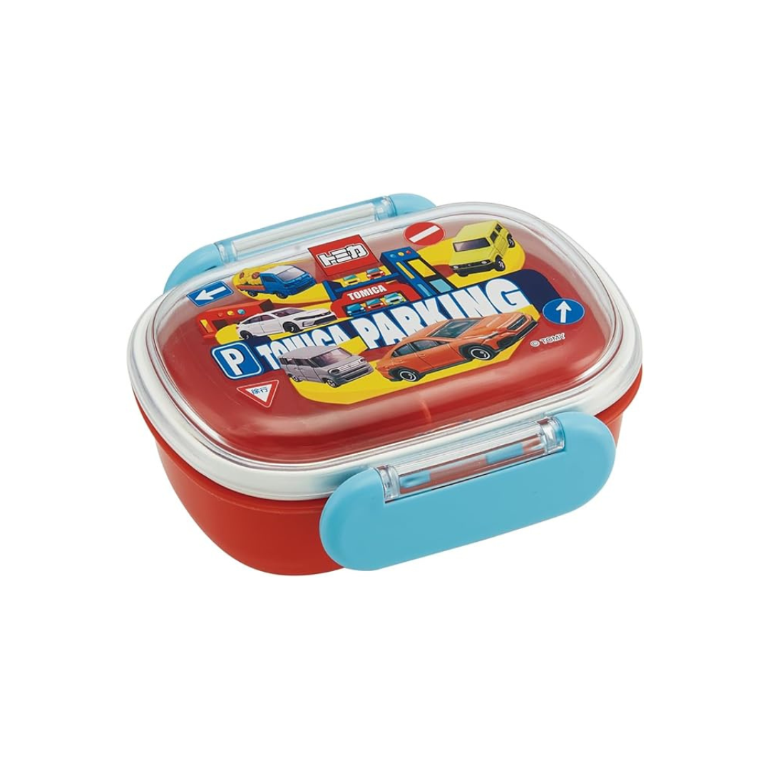Skater QAF1AG-A Children's Lunch Box, Small Size, 1-Tier, 9.1 fl oz (270 ml), Fluffy Dome, Tomica Antibacterial Treatment, Made in Japan