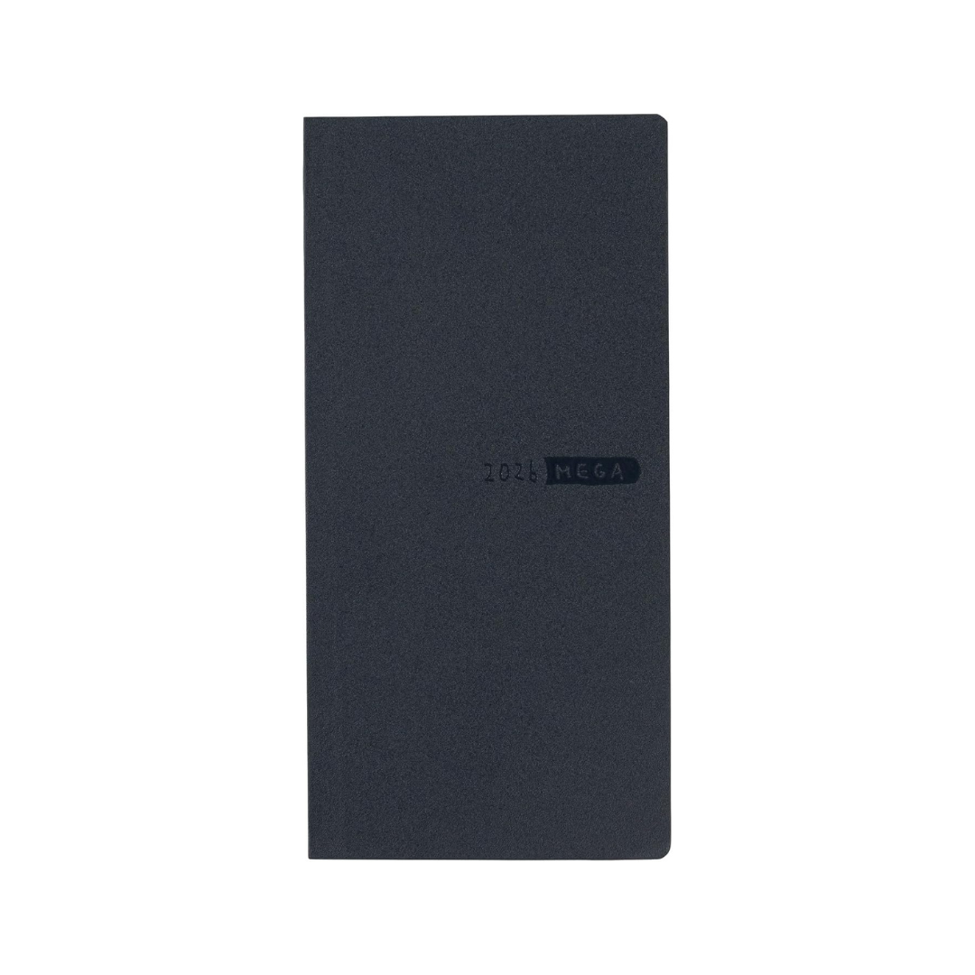HOBONICHI  2026 weeks, MEGA English Edition, Sneakers, Indigo Black, Starts from January, Weekly Planner, Weekly Leaf, Slim, Long, Graph Note, 219 Pages